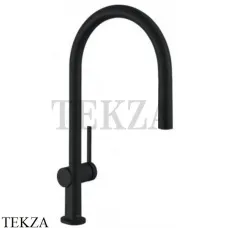 Hansgrohe Talis M54 Смеситель для кухни с вытяжным изливом 210 1jet 72802670, черный матовый