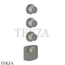 Gessi Ingranaggio-Anello Термостат для душа, 3 потока, внешняя часть 43236-147, Chrome Brushed