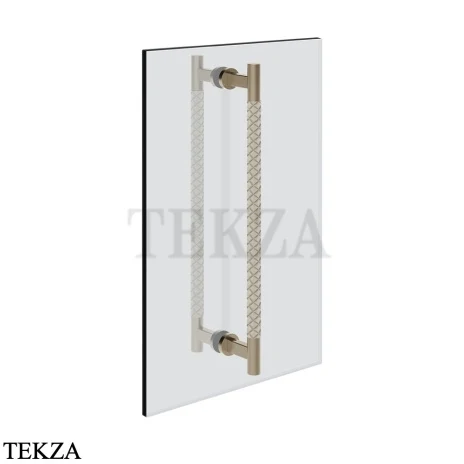 Gessi Pelle Tresse Полотенцедержатель для крепления на стекло, 60 см 78733-432, Crème/ Finox Br. Nickel