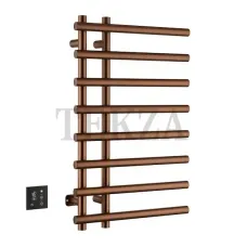 Boheme Uno Полотенцесушитель электрический круглый сухой 722-BRB, brushed bronze