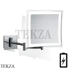 Decor Walther BS 84 Touch Косметическое зеркало, 5х увеличение, от батарейки 0121600, хром глянец