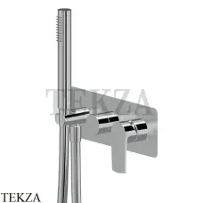 Newform HAKA Смеситель для душа, с гарнитуром, внешняя часть 72069E.21.018, хром глянец