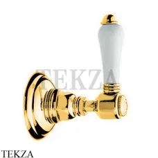 Nicolazzi Monocomando Запорный вентиль P.M.Blanc, внешняя часть 4912GO78, золото глянец Gold 24k