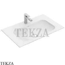 Villeroy & Boch FINION Раковина для установки на тумбу, без перелива 416481R1, белый глянец, ceramicplus