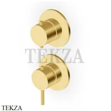 Zucchetti Helm Смеситель для душа, 2 потока, внешняя часть ZHE778.XP41, brushed gold PVD Zucchetti Helm Смеситель для душа, 2 потока, внешняя часть ZHE778.XP41, brushed gold PVD