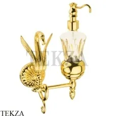 Migliore LUXOR Дозатор для жидкого мыла или лосьона, хрусталь 26121, золото глянец