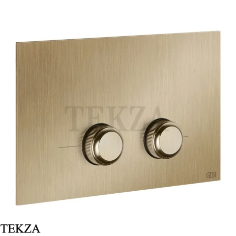 Gessi VENTI20 Клавиша смыва для инсталляции SANIT, Villeroy&Boch 54659-726, Warm Steel Br. PVD