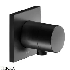 Keuco IXMO Вентиль запорный с выводом для шланга, квадрат 59541370102, черный матовый