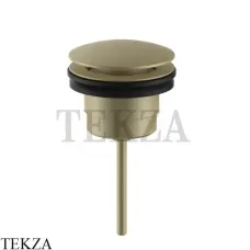 Fantini Донный клапан незапираемый свободный слив, 91P68435, Matt British Gold