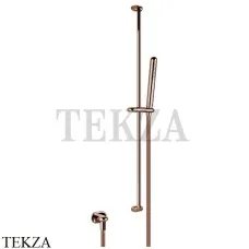Gessi Goccia Душевой комплект с душевой лейкой и выводом 33642-123, Copper глянец
