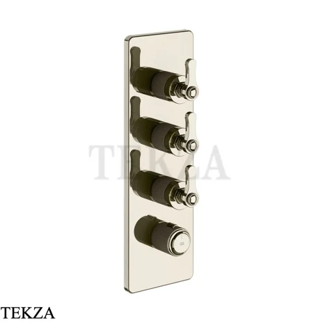 Gessi VENTI20 Термостат для душа, 3 потока, внешняя часть 65204-720, Nickel PVD