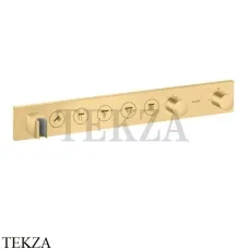 Axor ShowerSelect Термостат для 5 потребителей, внешняя часть 18358250, Brushed Gold