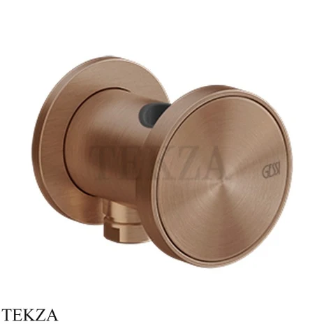 Gessi Origini MATERIC Держатель для душевой лейки с выводом воды 66161-708, Copper Brushed