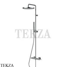 Bossini  APICE Душевая система с термостатом, 280, ручной душ стержень L10507.030, хром глянец