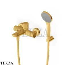Zucchetti Todd Смеситель для ванны с изливом и гарнитуром ZTD490.C41, brushed gold