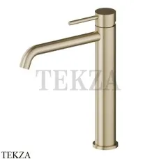 Newform X-Steel 316 Смеситель для раковины средний, без гарнитура 69614X.59.098, PVD Brushed pale gold