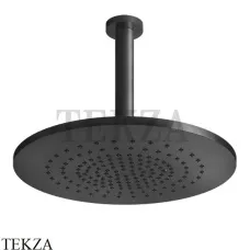 Gessi 316 SHOWER Верхняя душевая лейка с потолочным креплением 54152-707, Black Metal Brushed