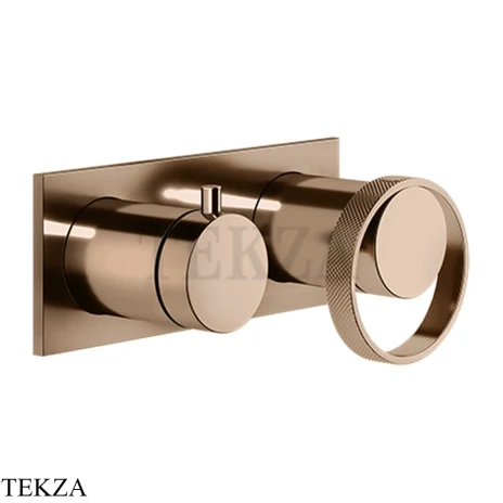 Gessi ANELLO Смеситель для душа с переключателем 2 потока 63379-030, Copper PVD