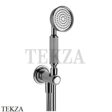 Gessi VENTI20 Душевой комплект с душевой лейкой, шланг, вывод 65123-031, хром глянец