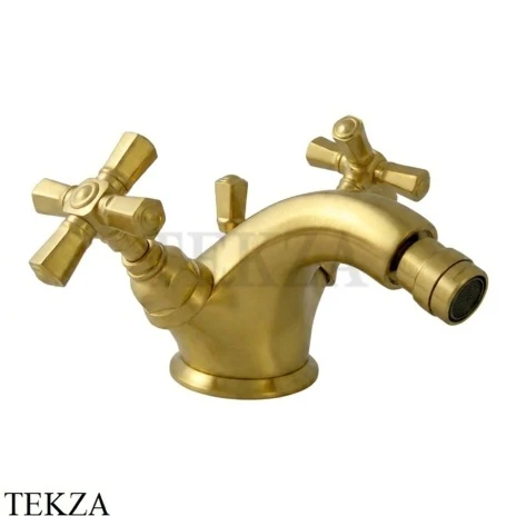 Nicolazzi TEIDE FOUR Смеситель для биде, с донным клапаном 1934SG45, Satin Gold