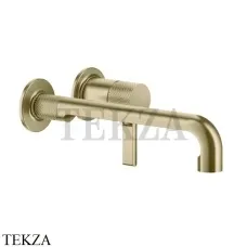 Gessi INCISO Смеситель для раковины с длинным изливом, внешняя часть 58089-727, Brushed Brass