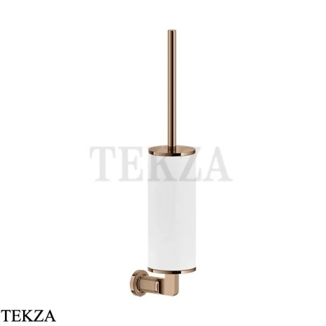 Gessi INCISO accessories Туалетный ершик настенный, белый 58519-030, Copper глянец