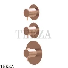 Newform X-Steel 316 Термостат для душа 2 потока, внешняя часть 69859EX.59.067. PVD Brushed copper bronze