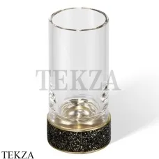 Decor Walther ROCKS Стакан для зубных щеток Swarovski®, темная бронза-стекло прозрачное