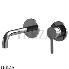 FIMA Carlo Frattini SNAP Смеситель для раковины 150, внешняя часть F3121WX9CS, Brushed black chrome