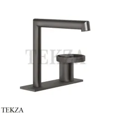 Gessi ANELLO Смеситель для раковины на планке, без донного клапана 63315-707, Black Metal Brushed