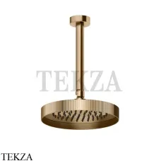 Gessi Inverso RIGATO Верхняя душевая лейка с кронштейном под размер 63550-735, Warm Bronze