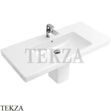 Villeroy & Boch SUBWAY 2.0 Раковина для установки на тумбу, пьедестал 71758001, белый глянец