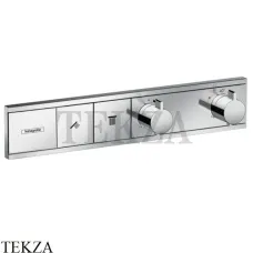 Hansgrohe RainSelect Термостатический модуль, 2 потока, внешняя часть 15380000, хром глянец Hansgrohe RainSelect Термостатический модуль, 2 потока, внешняя часть 15380000, хром глянец
