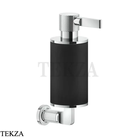 Gessi INCISO accessories Дозатор для жидкого мыла или лосьона, черный 58514-031, хром глянец