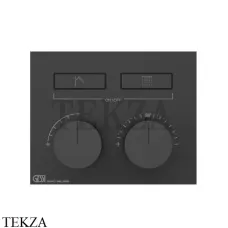 Gessi HI-FI Термостатический смеситель на 2 потока, внешняя часть 63004-299, Black XL