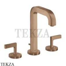 Axor Citterio Смеситель для раковины 170, с донным клапаном 39135310, Brushed Red Gold