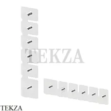 Newform HAKA Смеситель для душа, 5 потоков, внешняя часть 69873E.01.014, белый матовый