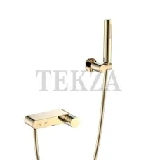 Boheme Stick Смеситель для ванны с изливом и гарнитуром Stick 123-GG Gold DIAMOND Gold