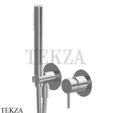 Newform X-Steel 316 Душевой комплект смеситель, ручной душ, сталь 69676EX.50.050, INOX Stainless steel