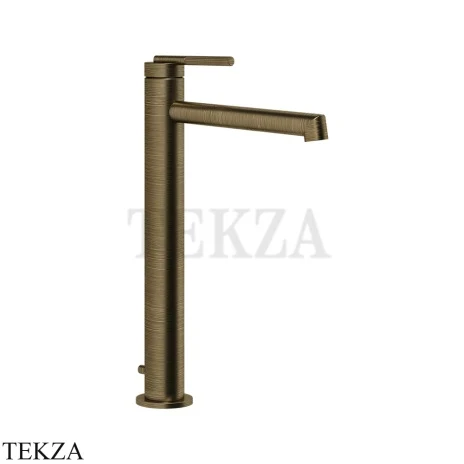 Gessi INGRANAGGIO Смеситель для раковины, длинный, с донным клапаном 63505-713, Antique Brass