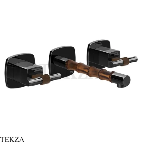Gessi Jacqueline Смеситель для раковины, внешняя часть 77091-706, black хром глянец