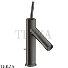 Axor Starck 90 Смеситель для раковины, с донным клапаном 10111340, Brushed Black Chrome