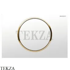 Geberit Sigma10 Клавиша смыва пластик 115.758.KK.5, белый/золото/белый