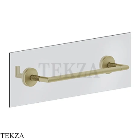 Gessi ANELLO Полотенцедержатель для крепления на стекло, 30 см 63824-727, Brushed Brass PVD