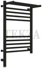 Сунержа Богема с полкой 3.0 600х400 МЭМ левый полотенцесушитель электр. 31-5806-6040 черный матовый (снят с производства)