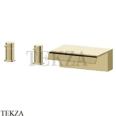 Newform Cascate Смеситель на борт ванны каскад 70032.59.098, PVD Brushed pale gold