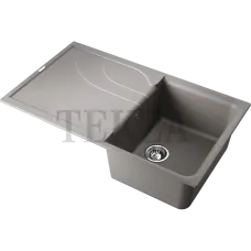 Omoikiri Yasugata 86 Кухонная мойка Tetogranit прямоугольная с крылом 4993546 leningrad grey