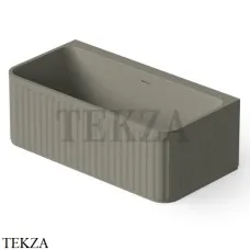 Dea Design Stripes Ванна отдельностоящая пристенная 160x80 Solid Surface DD8805 1600 4, Light Grey №4