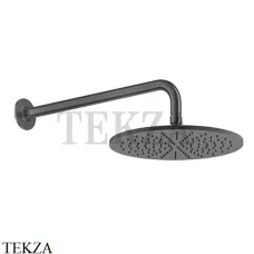 Gessi INCISO SHOWER Верхняя душевая лейка 30 с кронштейном 58248-706, Black Metal PVD