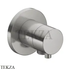 Keuco IXMO Comfort Вентиль запорный с выводом для шланга, круг 59541071101, нержавеющая сталь